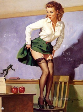 Nude Painting - Gil Elvgren pin up 09